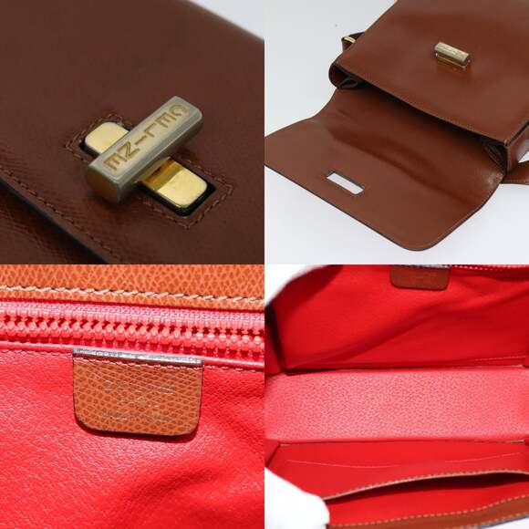 CELINE Shoulder Bag Leather Brown - Picture 11 of 13